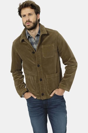 corduroy jas Plus Size - bruin
