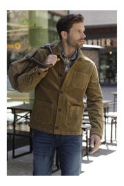thumbnail: Babista corduroy jas Plus Size - bruin