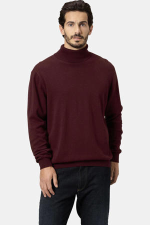 katoenen regular fit coltrui Plus Size - donkerrood