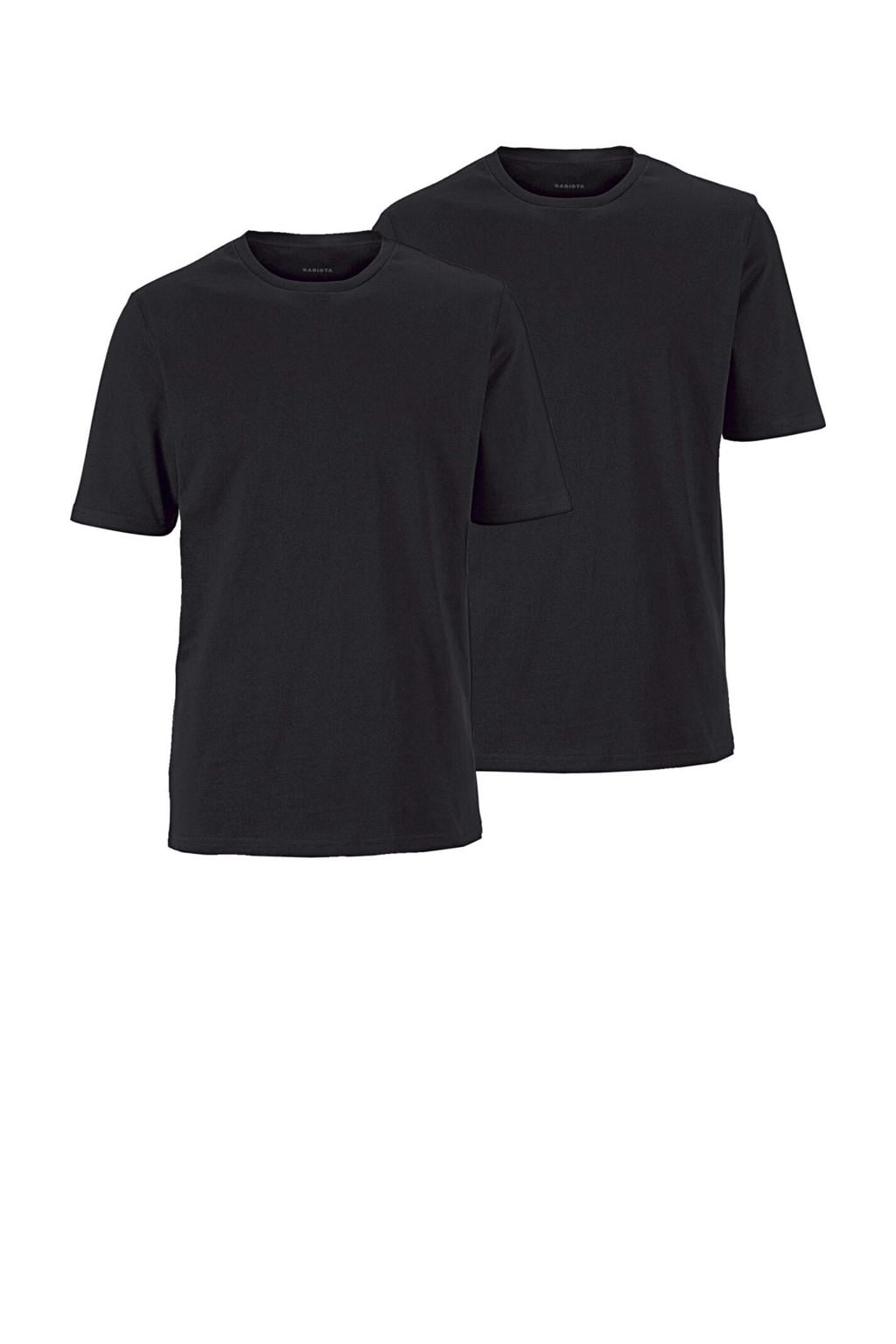 Babista regular fit T-shirt Plus Size - zwart (set van 2)