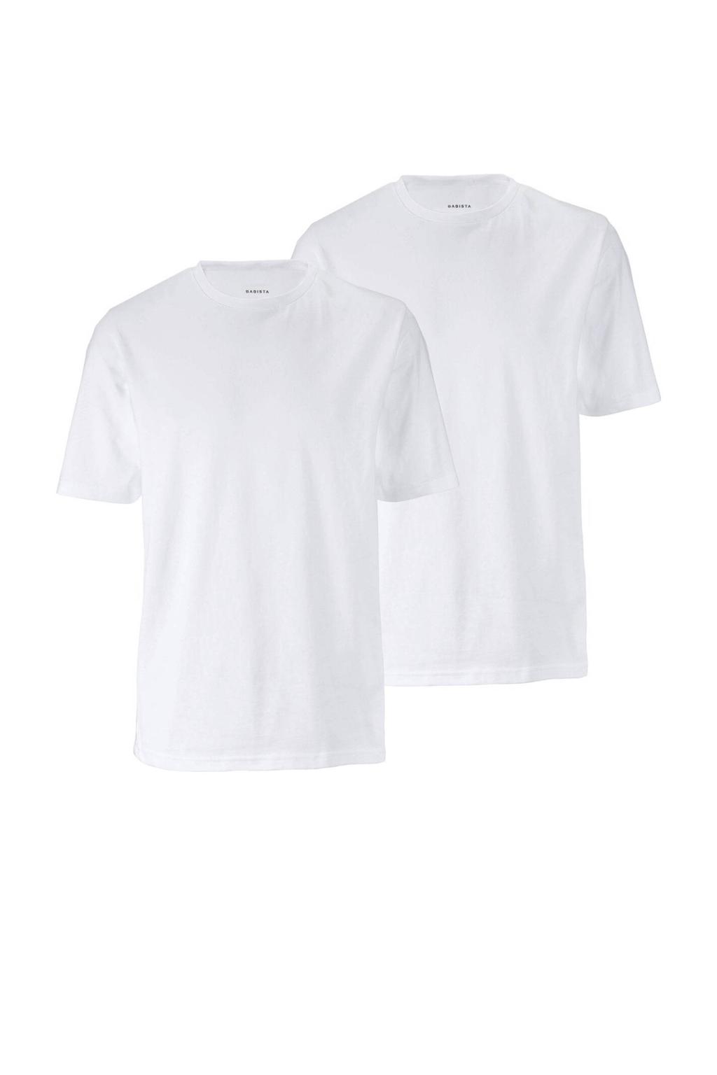 Babista regular fit T-shirt Plus Size - wit (set van 2)