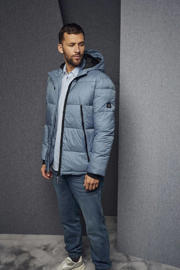 thumbnail: Babista quilted winterjas Plus Size - lichtblauw