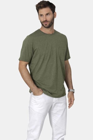 regular fit T-shirt Plus Size - olijfgroen