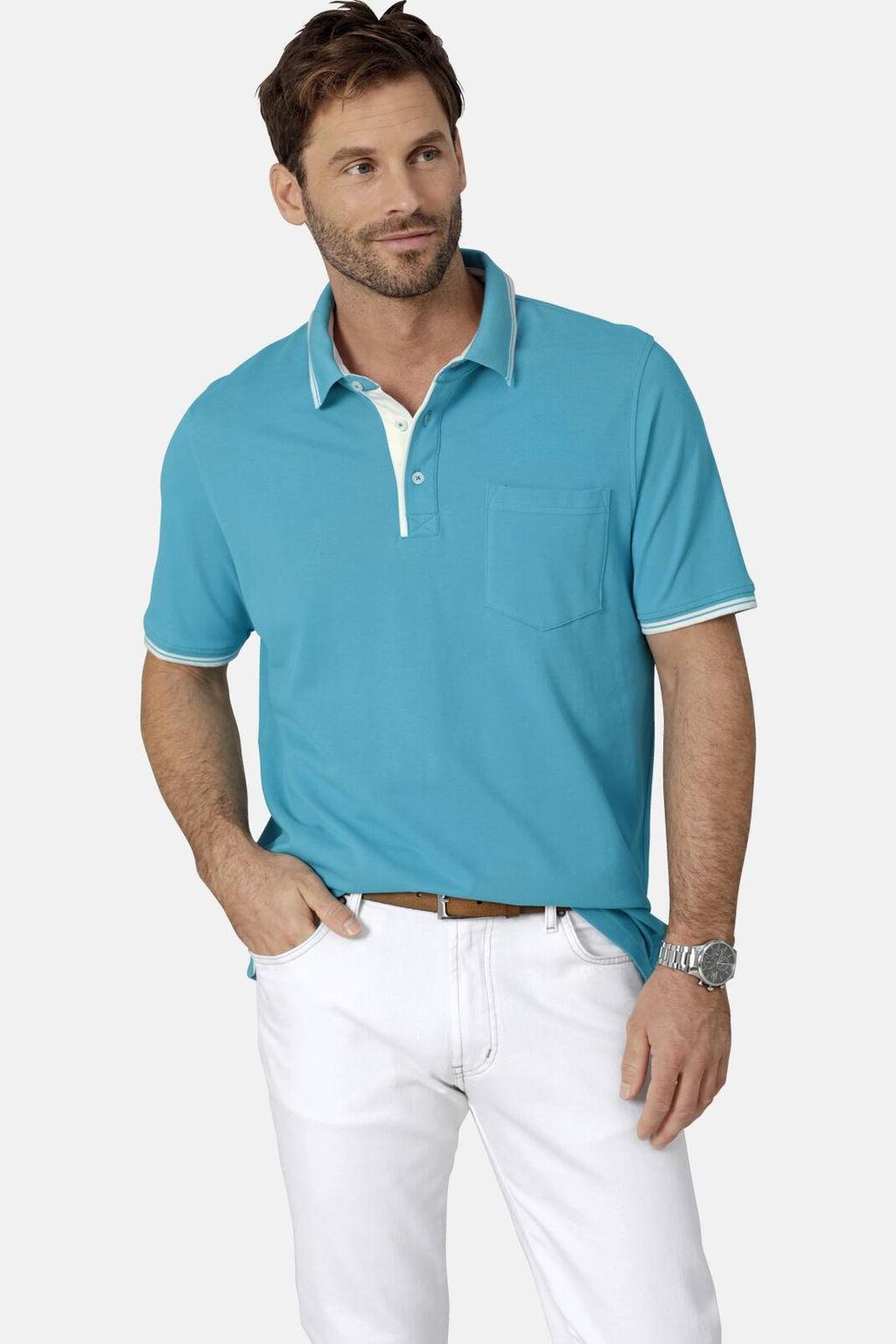Babista regular fit polo Plus Size - turquoise