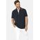 Babista regular fit polo Plus Size met contrast bies - donkerblauw