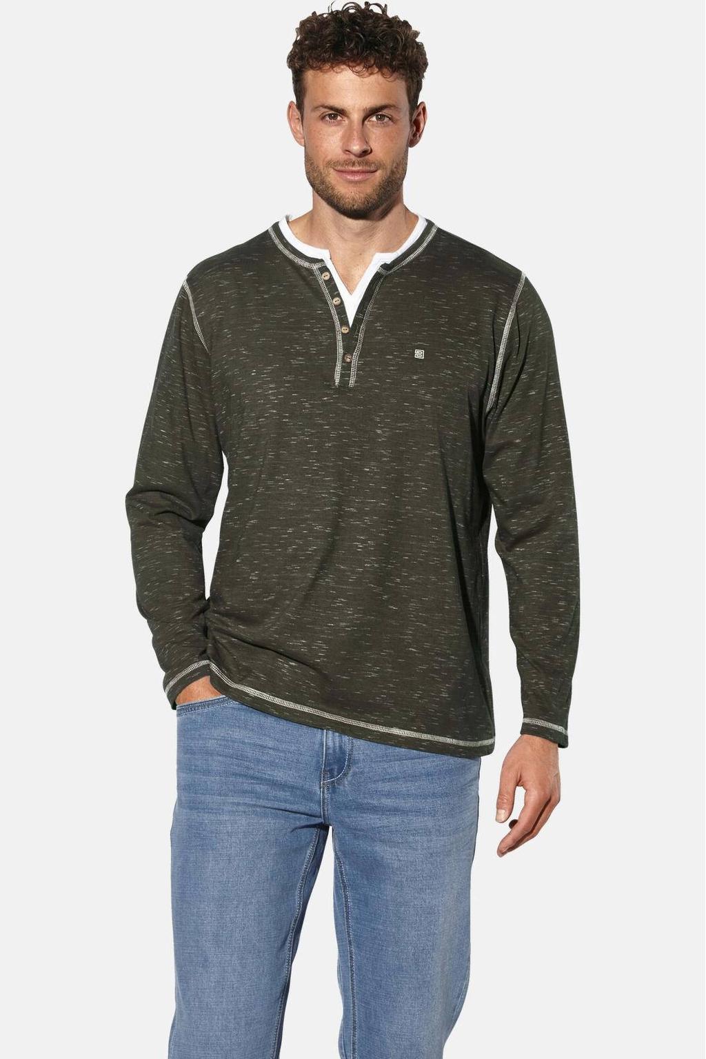 Babista regular fit longsleeve Plus Size - olijfgroen