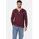 Babista regular fit gemêleerde longsleeve Plus Size - donkerrood