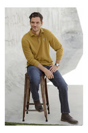 thumbnail: Babista regular fit polo Plus Size - oker
