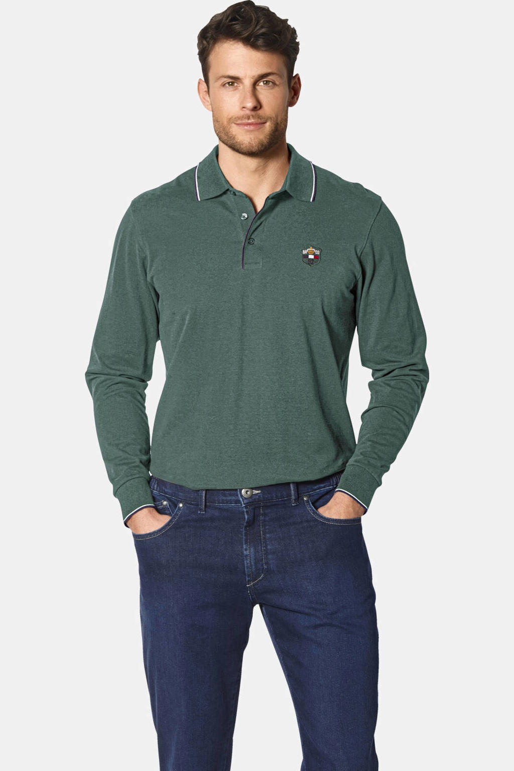 Babista regular fit polo Plus Size - groen