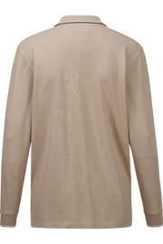 thumbnail: Babista regular fit gemêleerde polo Plus Size - beige