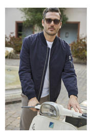 thumbnail: Babista katoenen bomberjack Plus Size - donkerblauw