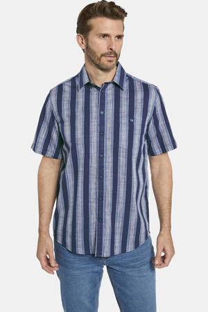 regular fit overhemd Plus Size met print - blauw