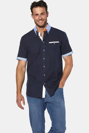 regular fit overhemd +FIT Collectie Plus Size - donkerblauw