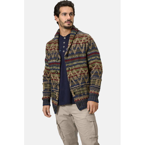Babista gebreid vest RALIETTO met wol donkerblauw afbeelding