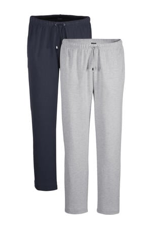 joggingbroek (set van 2) zwart/grijs