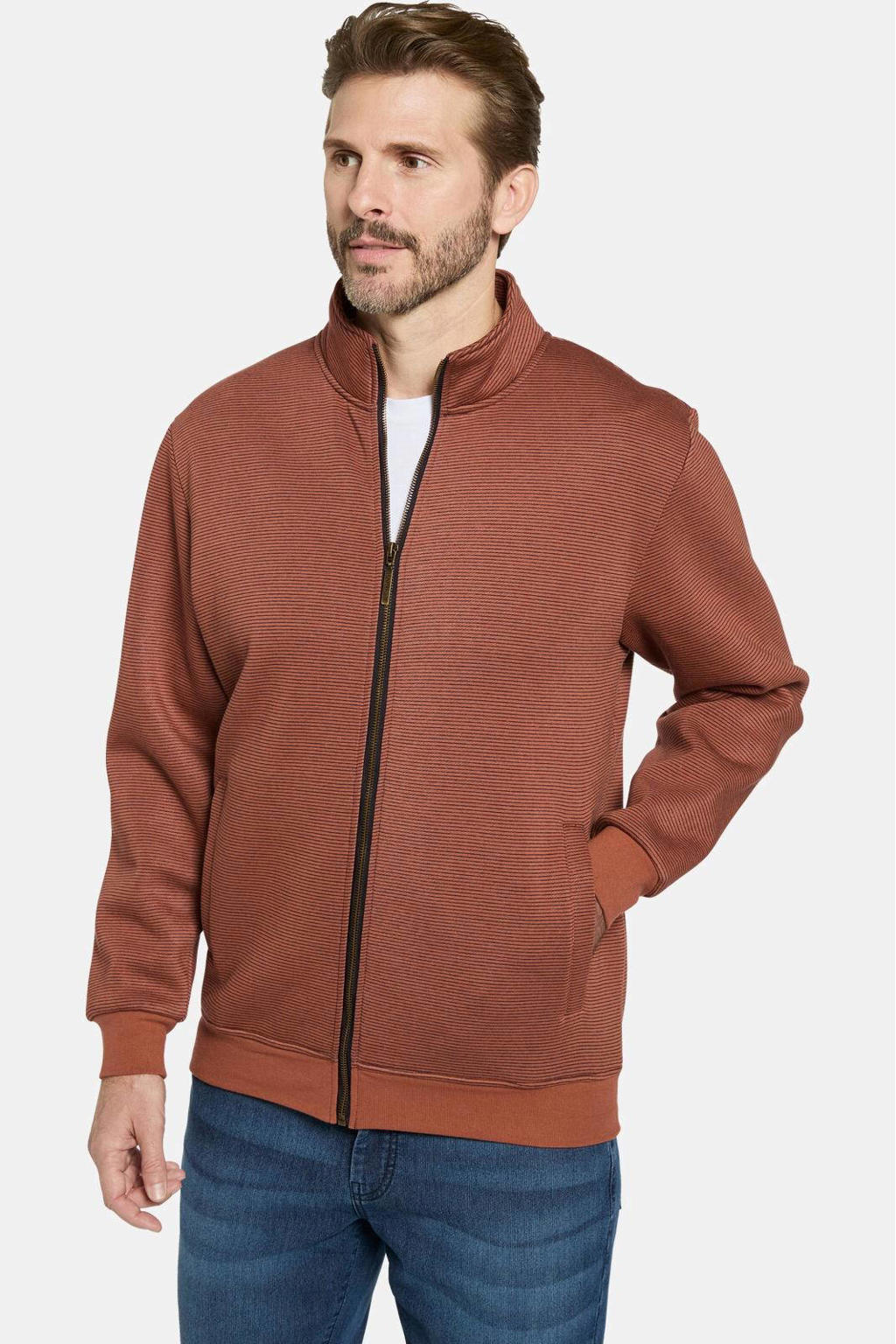 Babista sweatvest Plus Size - lichtbruin