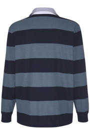 thumbnail: Babista regular fit gestreepte polo Plus Size - blauw
