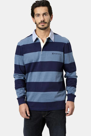 regular fit gestreepte polo Plus Size - blauw