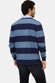 thumbnail: Babista regular fit gestreepte polo Plus Size - blauw