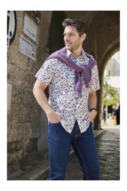 thumbnail: Babista regular fit overhemd Plus Size met print - wit