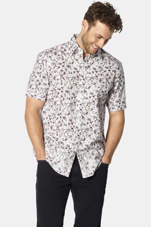 regular fit overhemd Plus Size met print - wit