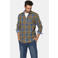 Babista flanel geruite overhemd +FIT Collectie Plus Size - koningsblauw