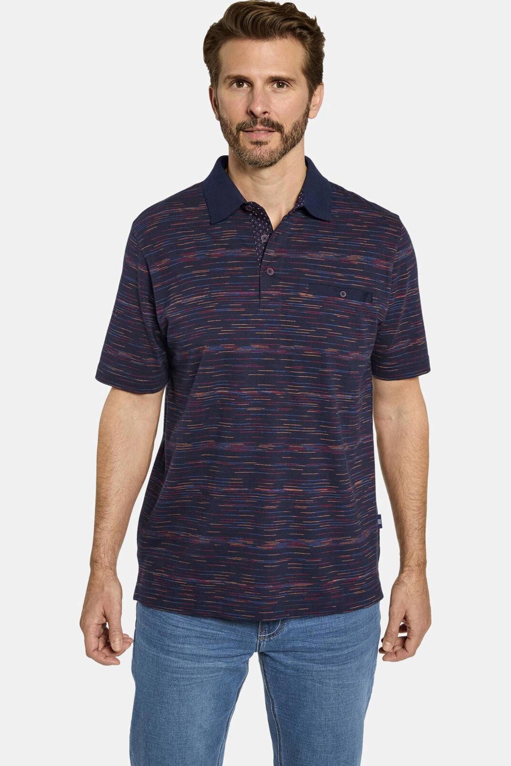 Babista regular fit polo ORVENTO donkerblauw