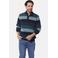 Babista regular fit gestreepte sweater Plus Size - petrol