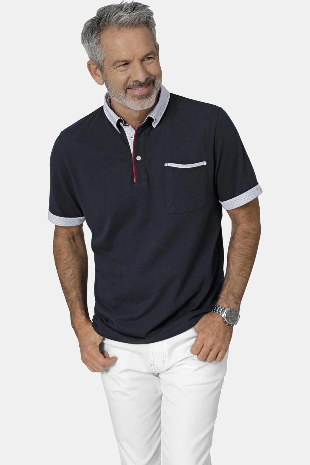 Babista regular fit polo FIOREZZENTO donkerblauw