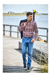 thumbnail: Babista regular casual overhemd URSILESTI rood