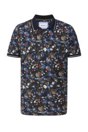 thumbnail: Babista VELENTO regular fit gebloemde polo Plus Size - donkerblauw