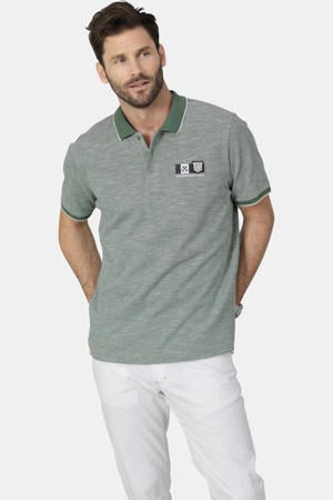 regular fit gemêleerde polo Plus Size - groen