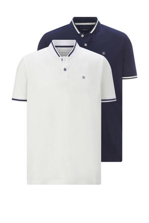regular fit polo +FIT Collectie Plus Size - donkerblauw (set van 2)