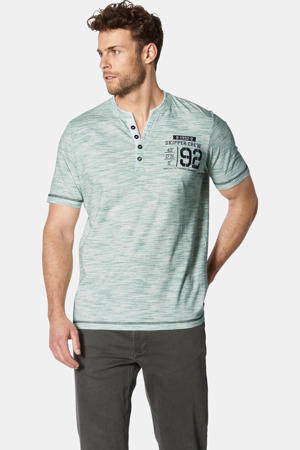 regular fit gemêleerd T-shirt Plus Size - groen