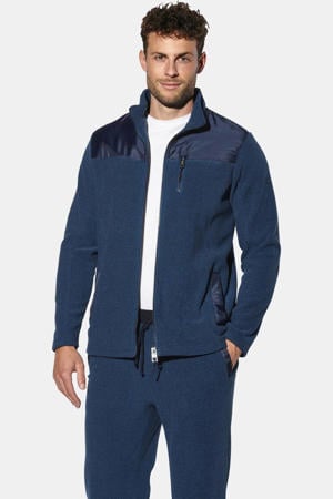 fleecevest Plus Size - blauw