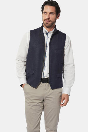 viscose bodywarmer Plus Size - donkerblauw