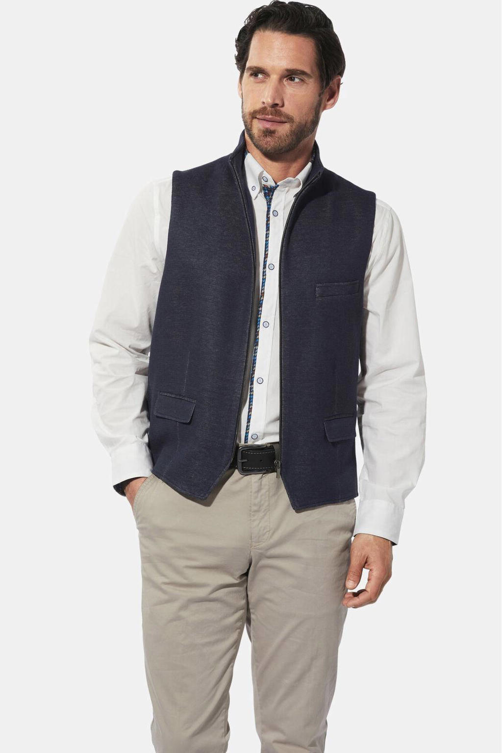Babista viscose bodywarmer Plus Size - donkerblauw