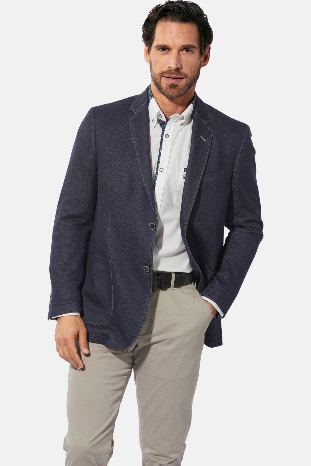 Babista regular fit colbert Plus Size - donkerblauw