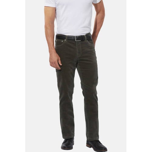 Babista corduroy regular broek ERMINO olijfgroen afbeelding