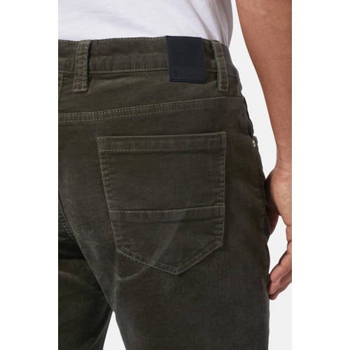 Babista corduroy regular broek ERMINO olijfgroen afbeelding