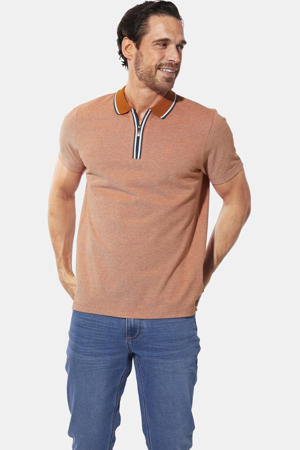 regular fit polo Plus Size - oranje