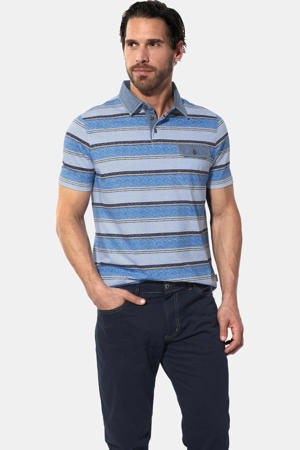 regular fit gestreepte polo Plus Size - lichtblauw