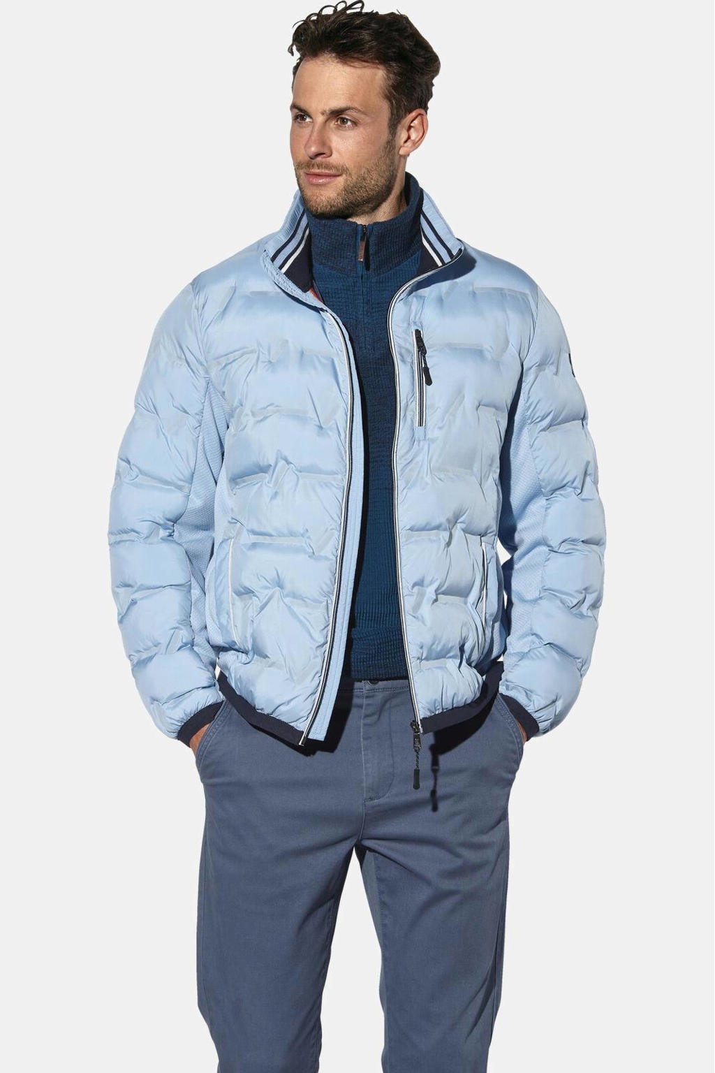 Babista CELESTIO gewatteerde winterjas Plus Size - lichtblauw
