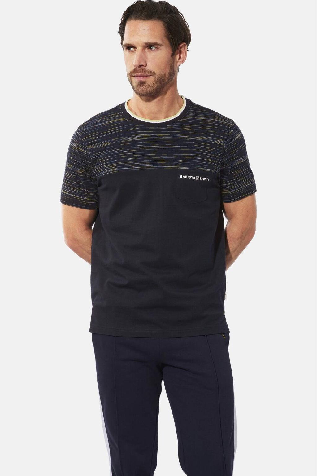 Babista regular fit T-shirt Plus Size met print - donkerblauw