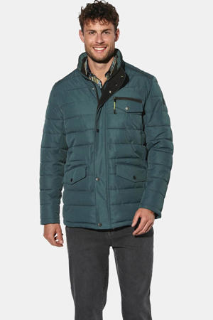 gewatteerde winterjas Plus Size - petrol
