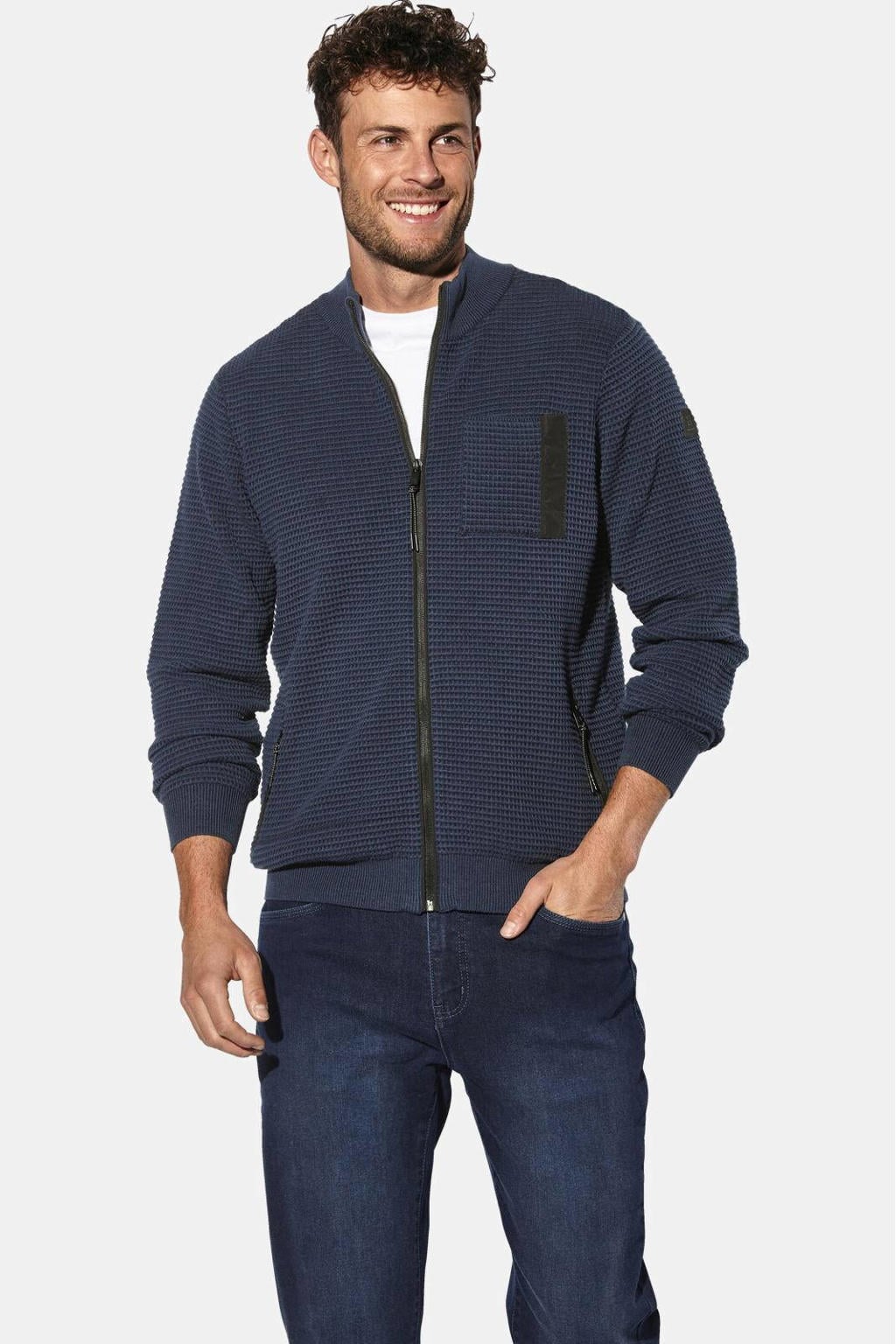 Babista RELAN sweatvest Plus Size - blauw