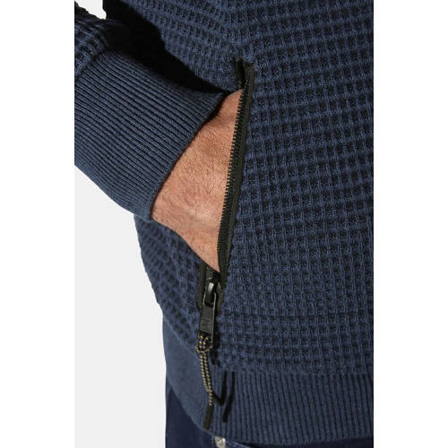 Babista sweatvest RELAN met textuur donkerblauw afbeelding