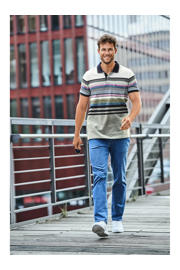 thumbnail: Babista regular fit gestreepte polo Plus Size - meerkleurig
