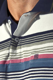 thumbnail: Babista regular fit gestreepte polo Plus Size - meerkleurig