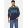 Babista LEMIN gestreepte polo +FIT Collectie Plus Size - donkerblauw
